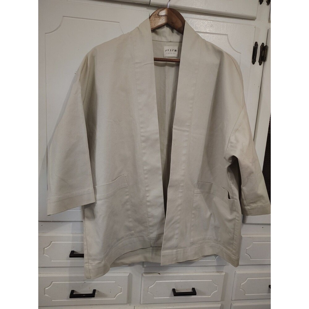 OffOn Clothing Workwear Style Kimono Jacket Open Front Womens Medium